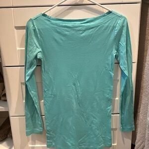 Gap maternity long sleeve teal top